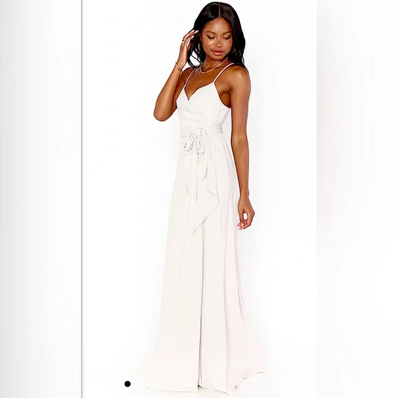 chinese dress ladies Lisa Maxi Dress ~ Rose Gold Luxe Satin – Show Me Your Mumu main image 0